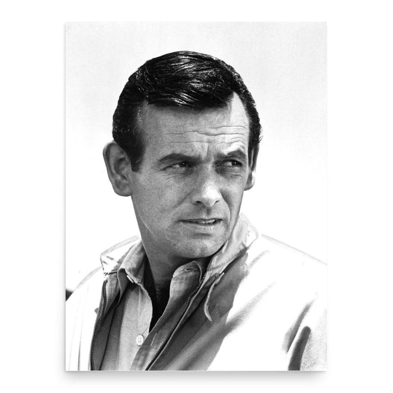 David Janssen poster print, in size 18x24 inches.