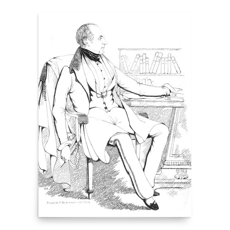 David Lester Richardson poster print, in size 18x24 inches.