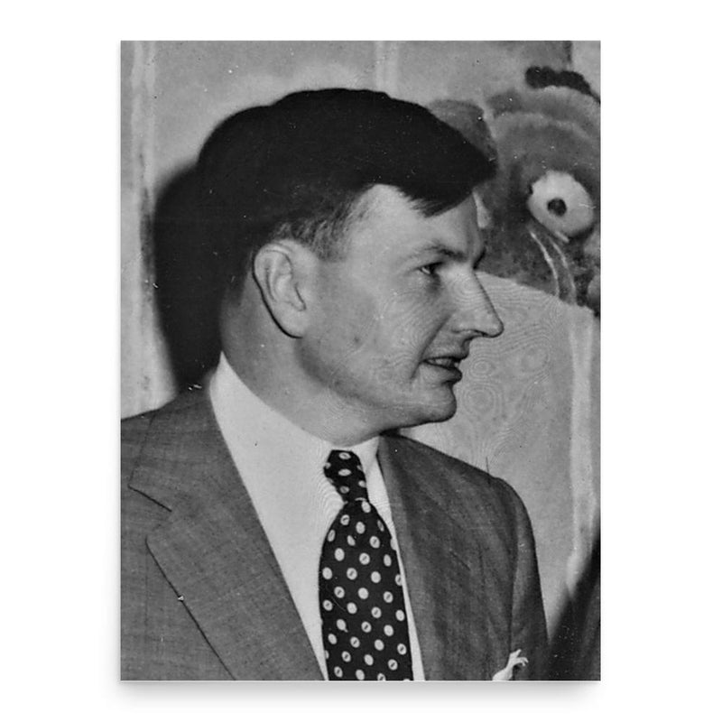 David Rockefeller poster print, in size 18x24 inches.