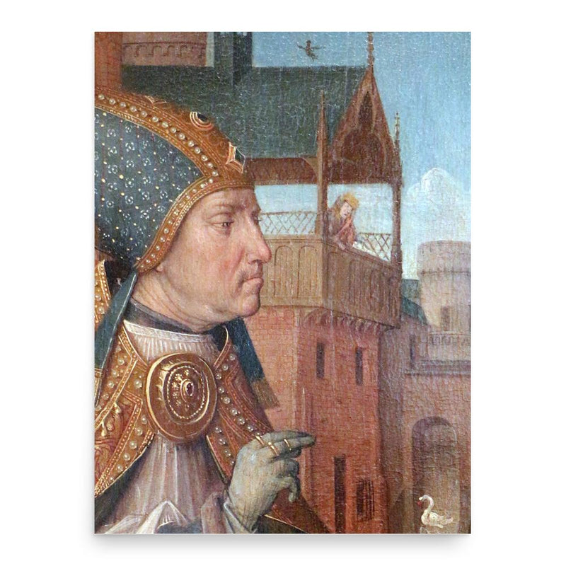 David of Burgundy poster print, in size 18x24 inches.