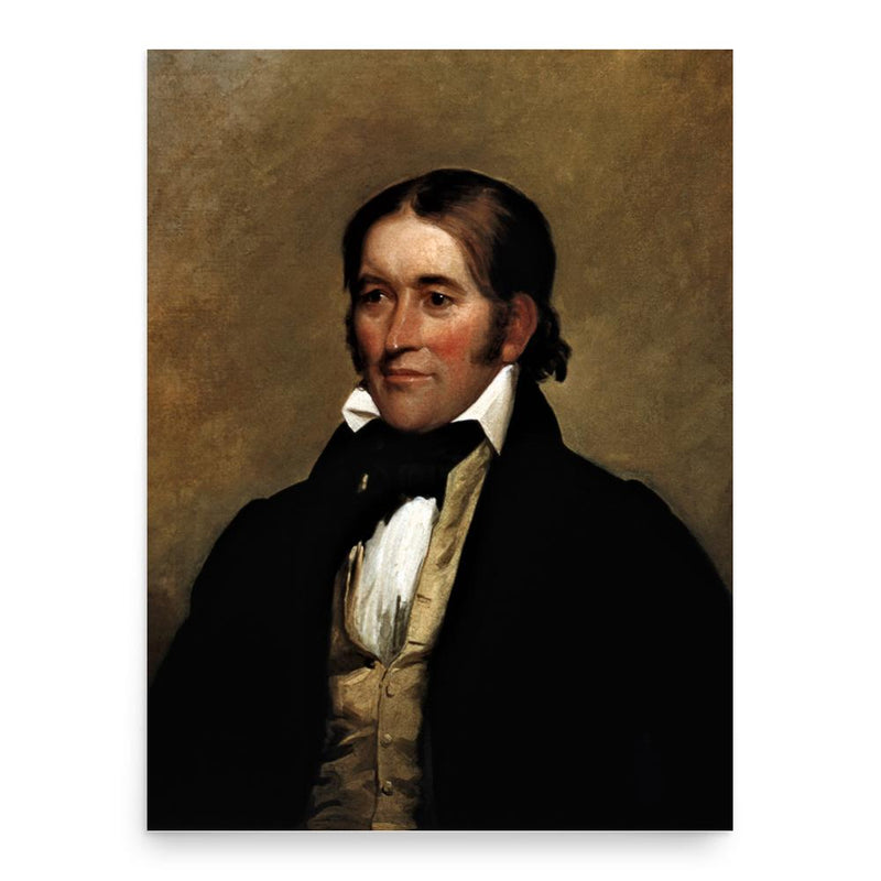 Davy Crockett poster print, in size 18x24 inches.