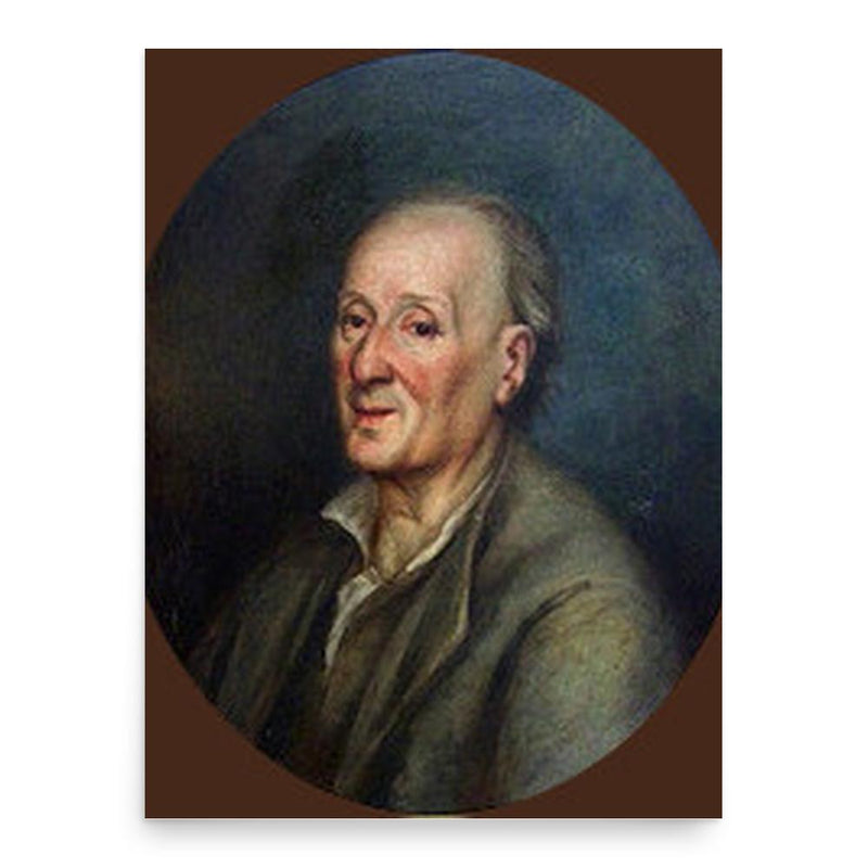 Didier Diderot poster print, in size 18x24 inches.