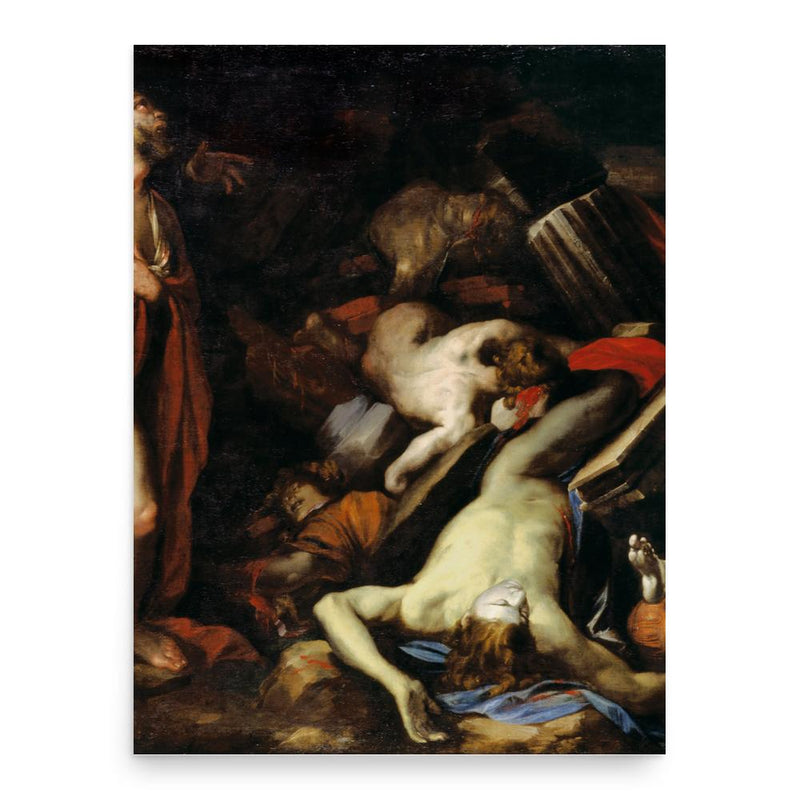 Domenico Piola poster print, in size 18x24 inches.