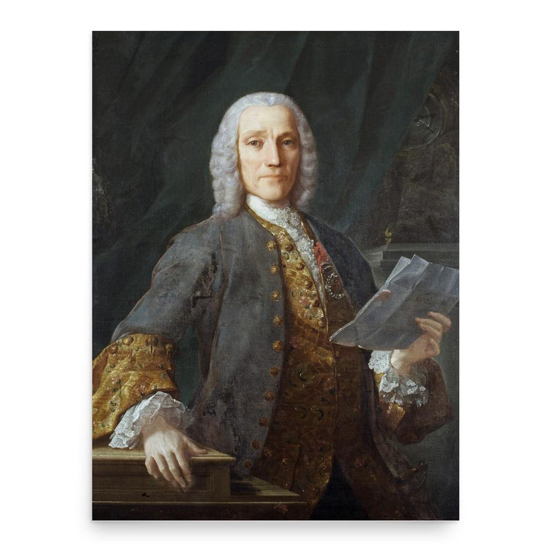 Domenico Scarlatti poster print, in size 18x24 inches.