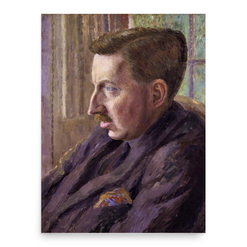 E.M. Forster poster print, in size 18x24 inches.