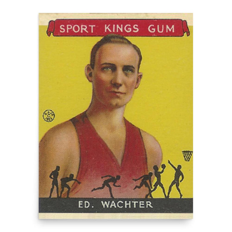 Ed Wachter poster print, in size 18x24 inches.