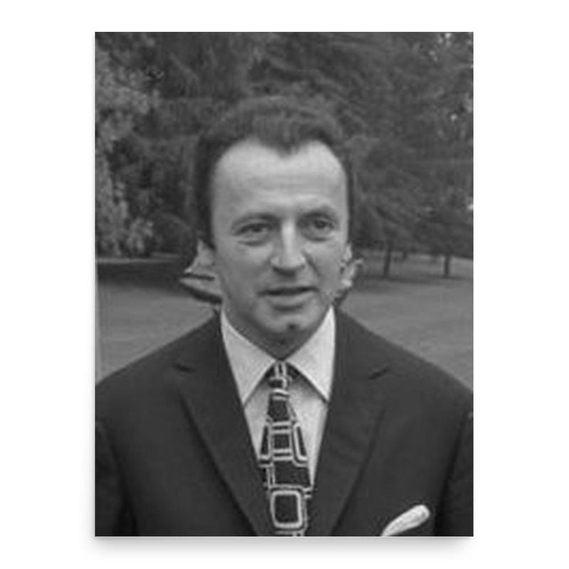 Eddi Arent poster print, in size 18x24 inches.