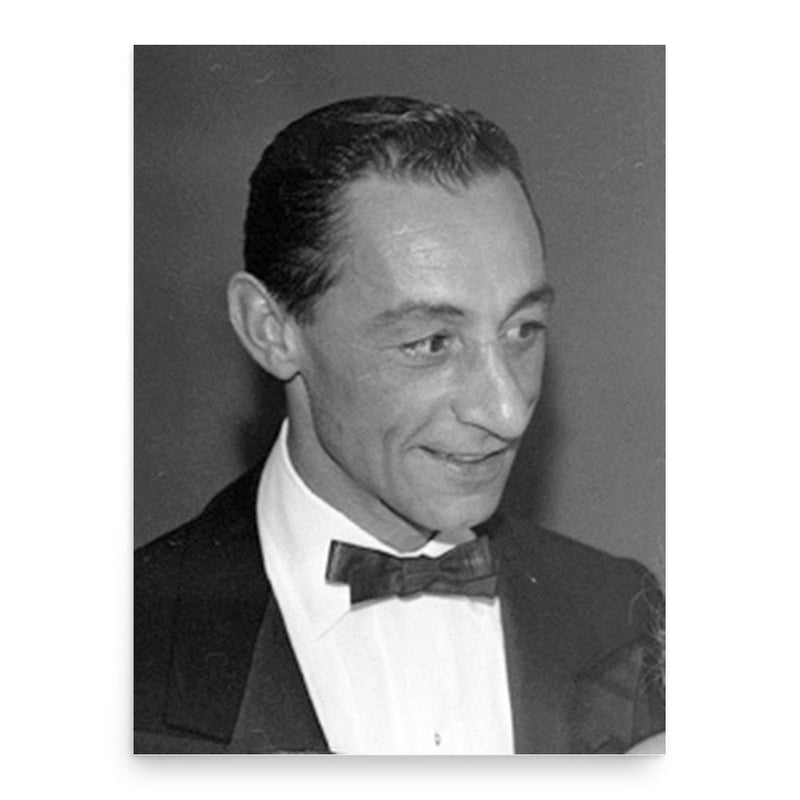 Eddie Arcaro poster print, in size 18x24 inches.