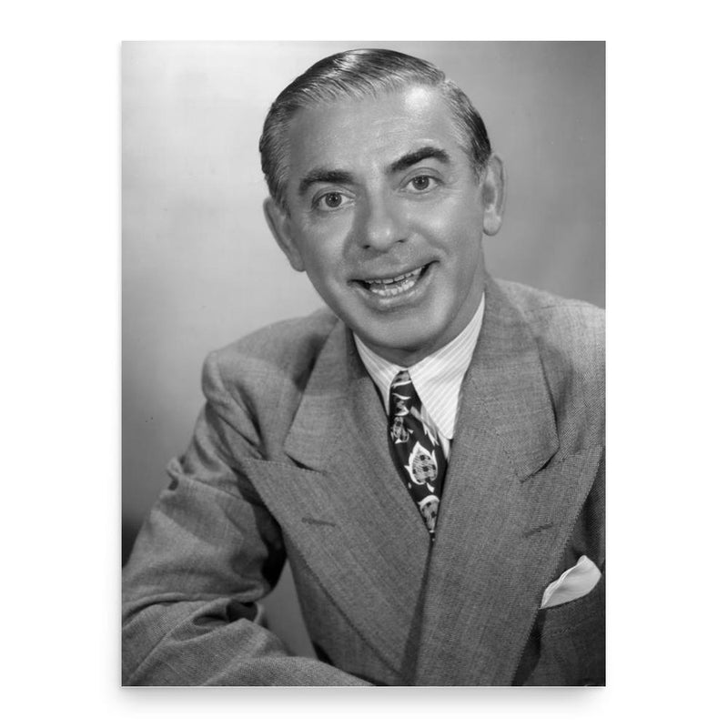Eddie Cantor poster print, in size 18x24 inches.