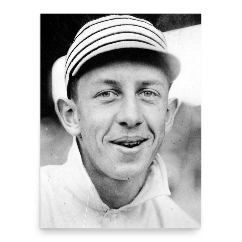 Eddie Collins poster print, in size 18x24 inches.