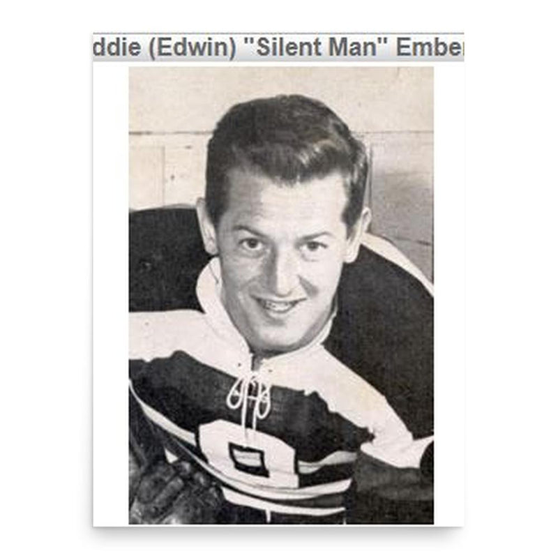 Eddie Emberg poster print, in size 18x24 inches.