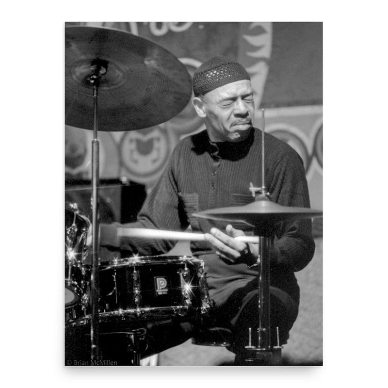 Eddie Gladden poster print, in size 18x24 inches.