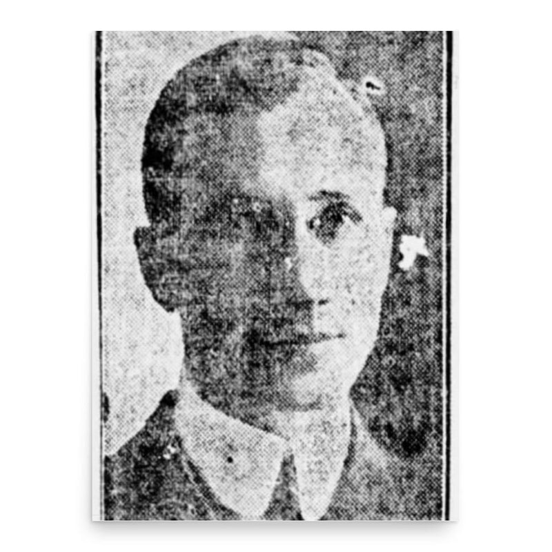 Eddie Livingstone poster print, in size 18x24 inches.