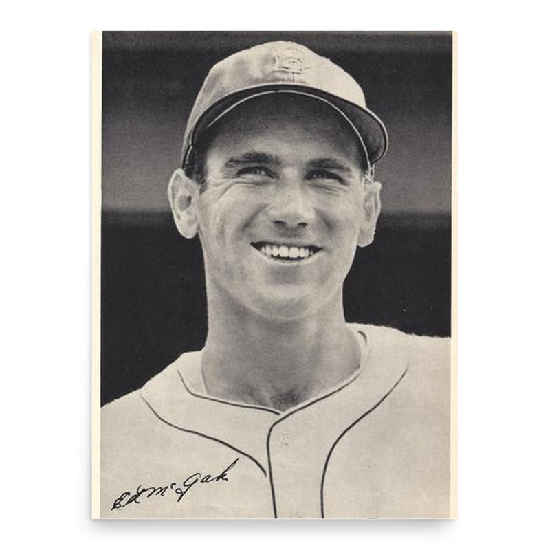 Eddie McGah poster print, in size 18x24 inches.