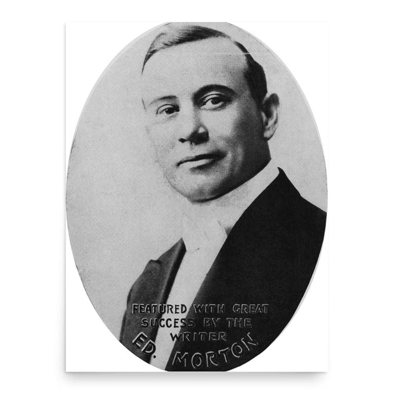 Eddie Morton poster print, in size 18x24 inches.