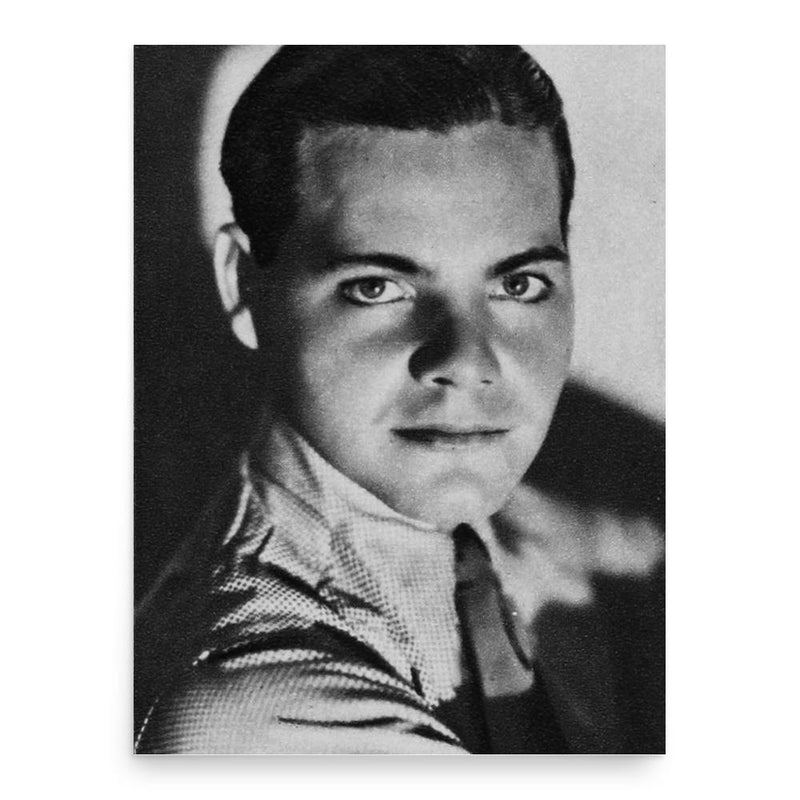 Eddie Quillan poster print, in size 18x24 inches.