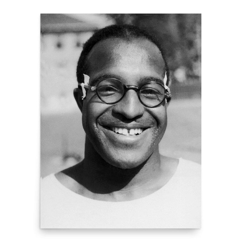 Eddie Tolan poster print, in size 18x24 inches.