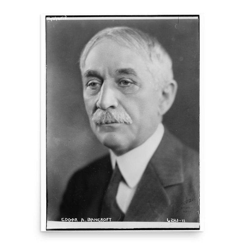 Edgar Bancroft poster print, in size 18x24 inches.