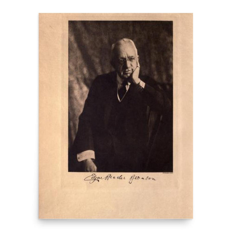 Edgar Beecher Bronson poster print, in size 18x24 inches.