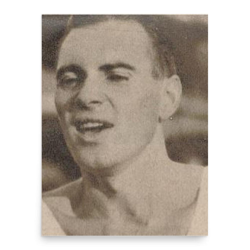 Edgar Bruun poster print, in size 18x24 inches.