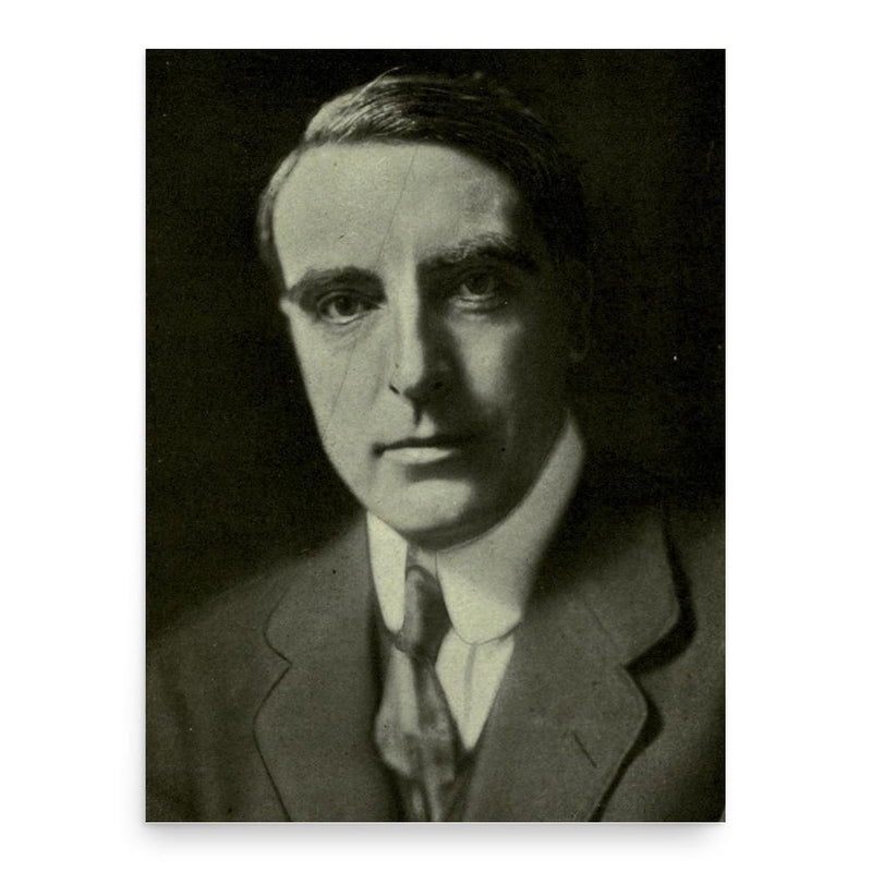 Edgar Rickard poster print, in size 18x24 inches.