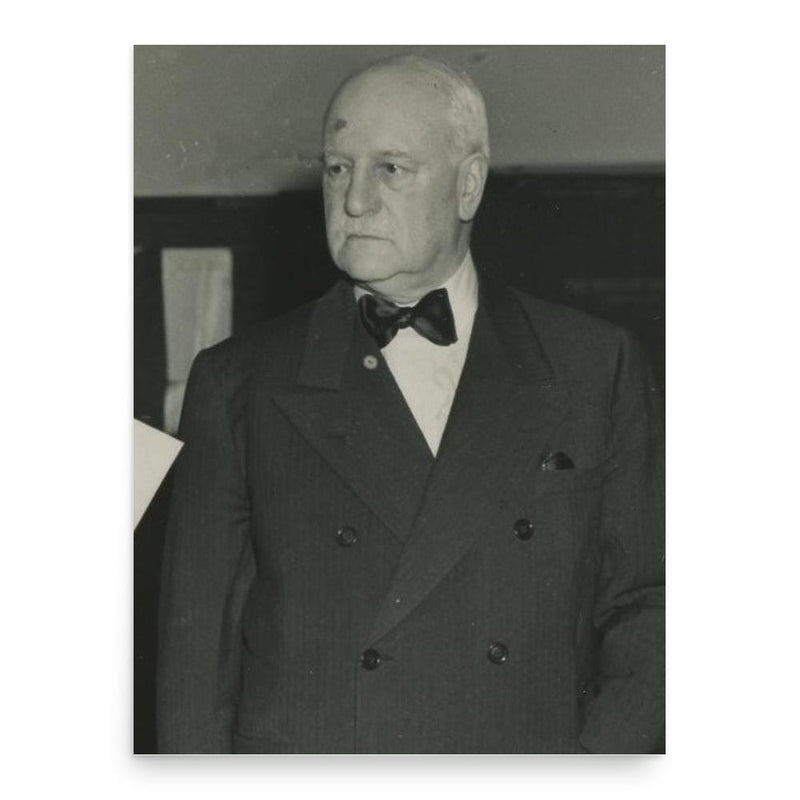 Edgar Sengier poster print, in size 18x24 inches.