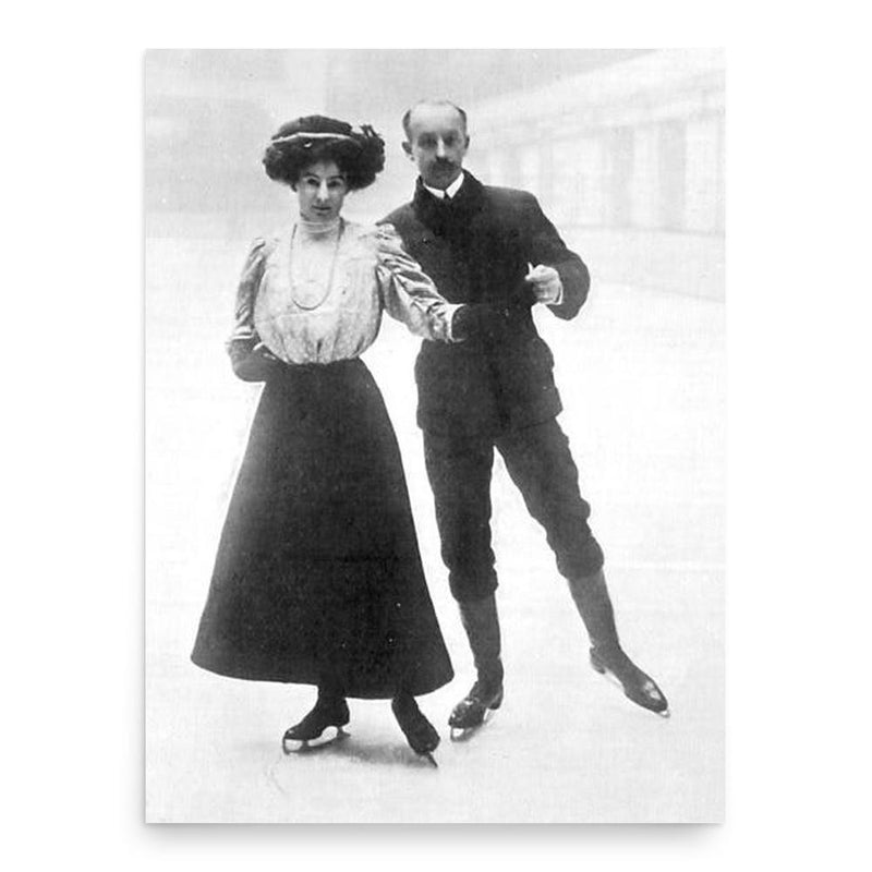 Edgar Syers poster print, in size 18x24 inches.