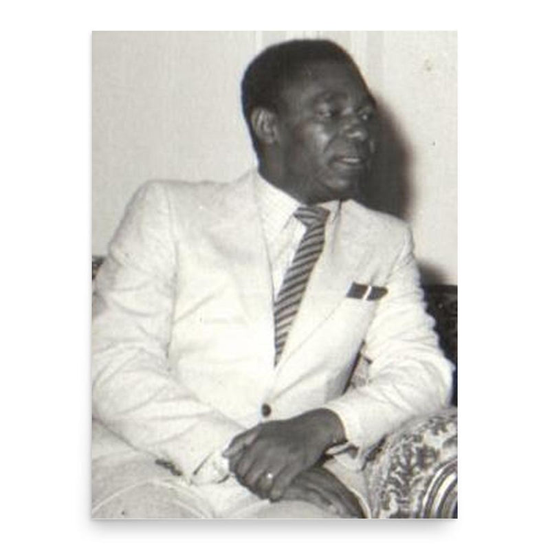 Edgar Tekere poster print, in size 18x24 inches.