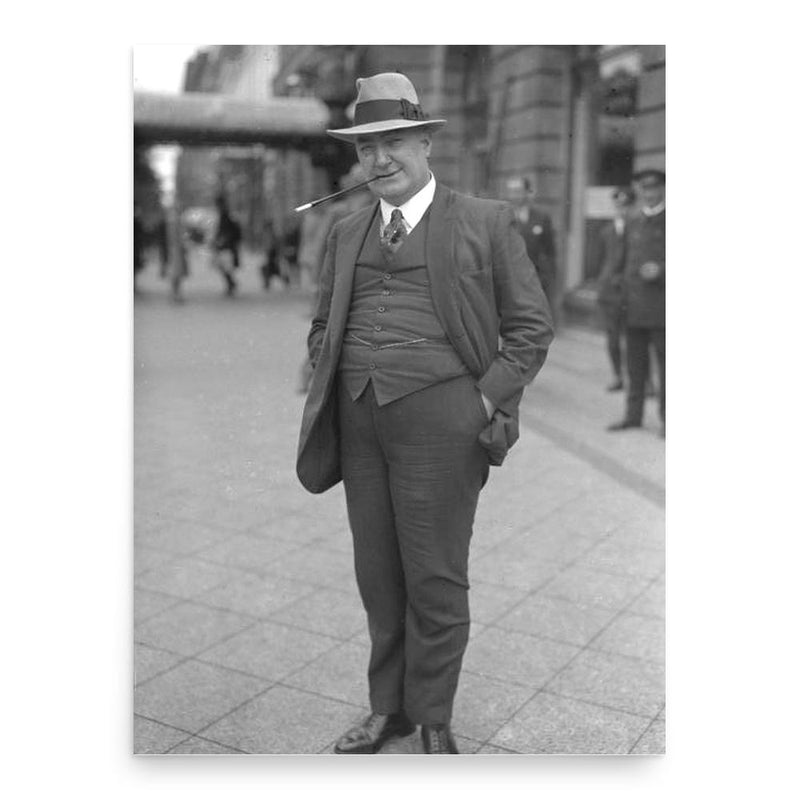 Edgar Wallace poster print, in size 18x24 inches.