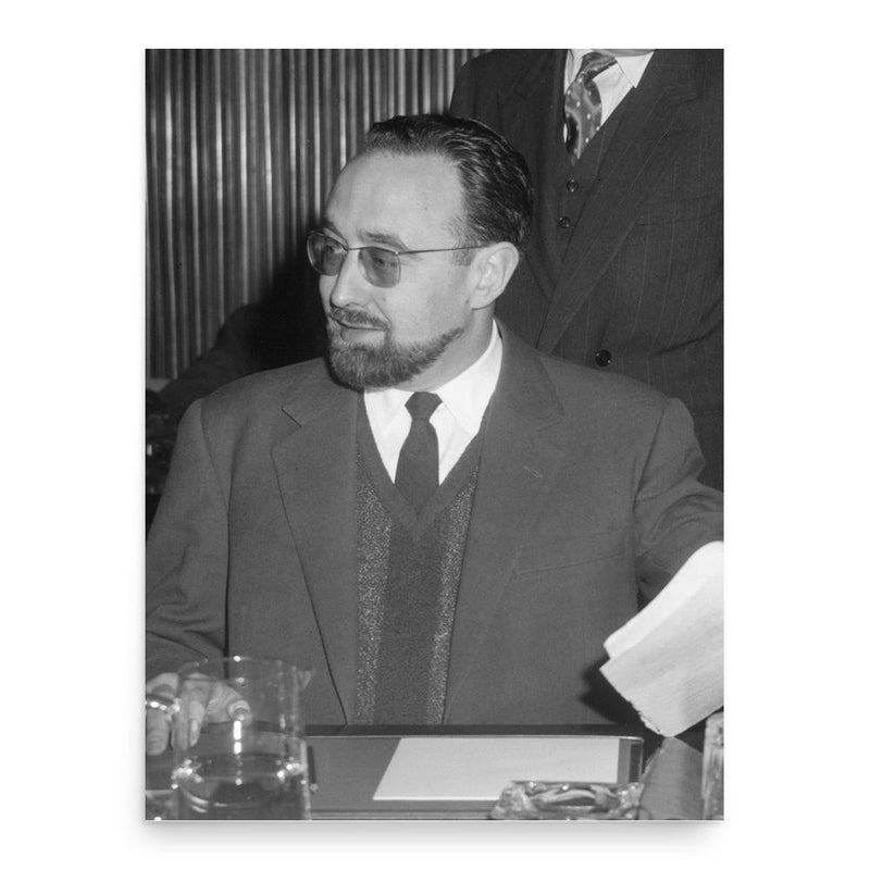 Edgard Pisani poster print, in size 18x24 inches.