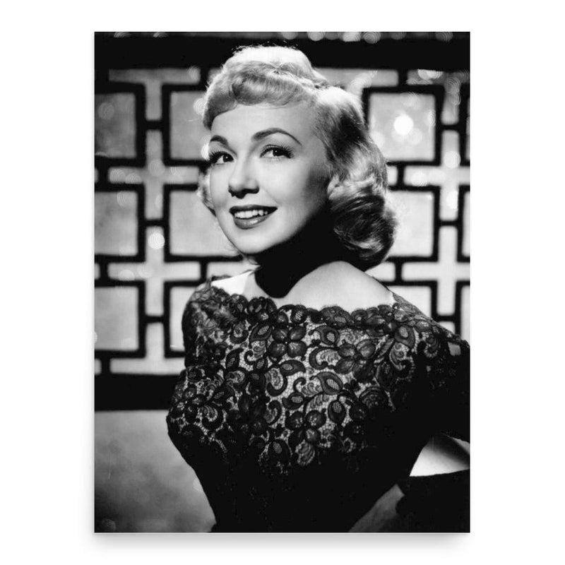 Edie Adams poster print, in size 18x24 inches.