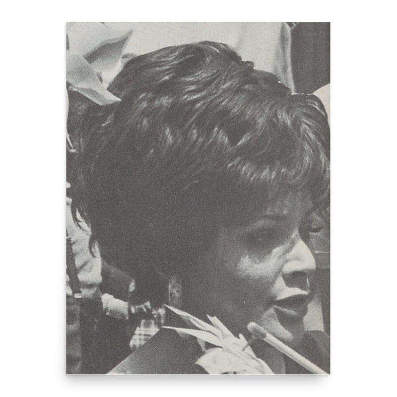 Edie Huggins poster print, in size 18x24 inches.