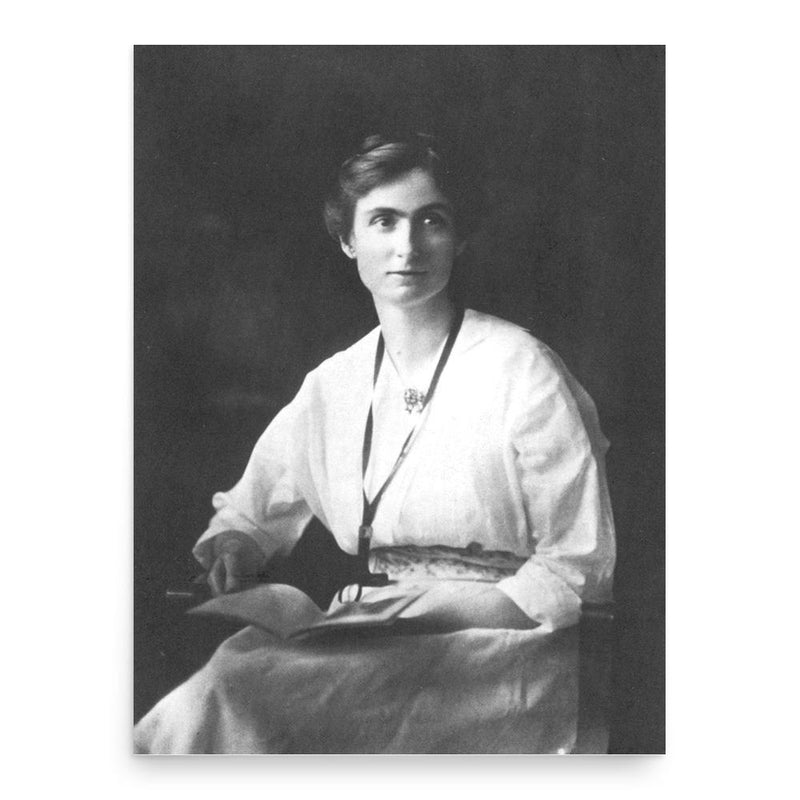 Edith Abbott poster print, in size 18x24 inches.