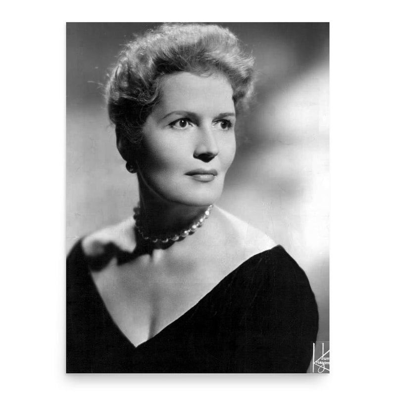 Edith Atwater poster print, in size 18x24 inches.