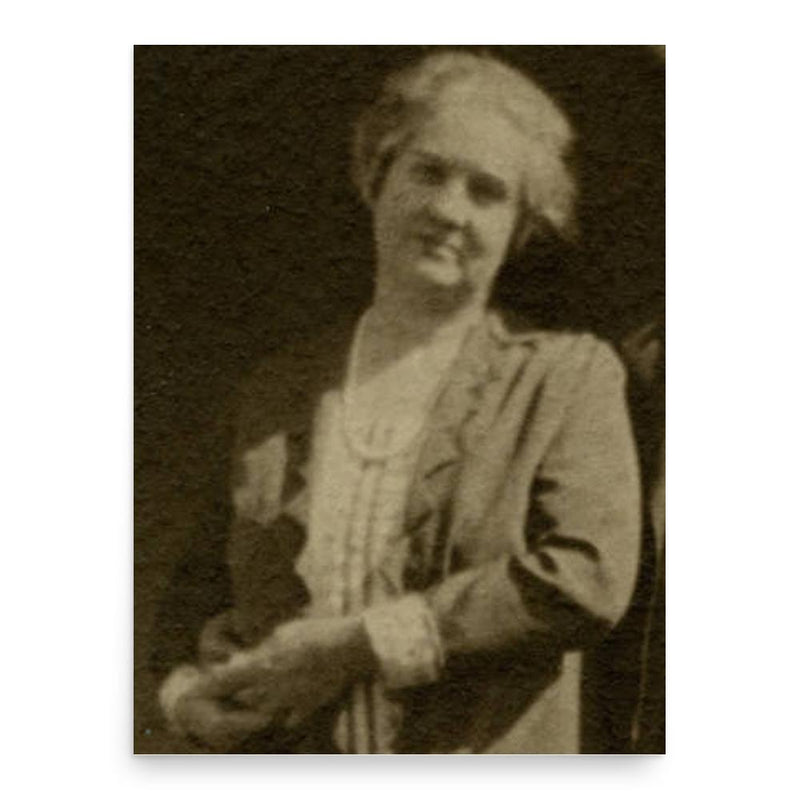 Edith Daley poster print, in size 18x24 inches.