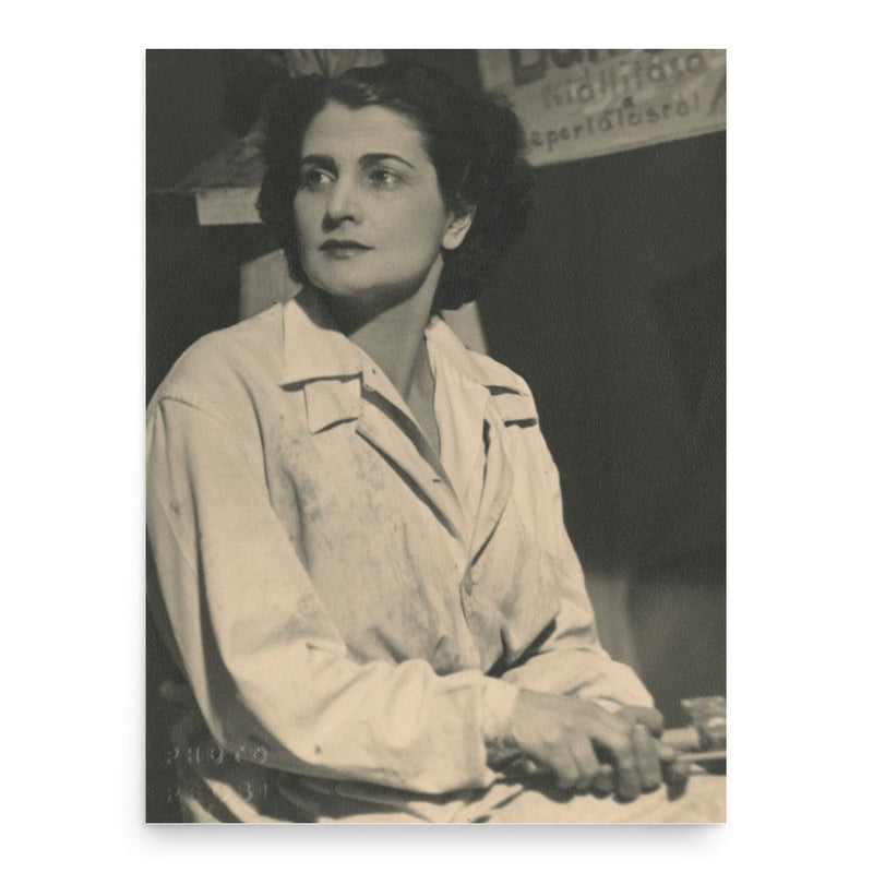 Edith Kiss poster print, in size 18x24 inches.