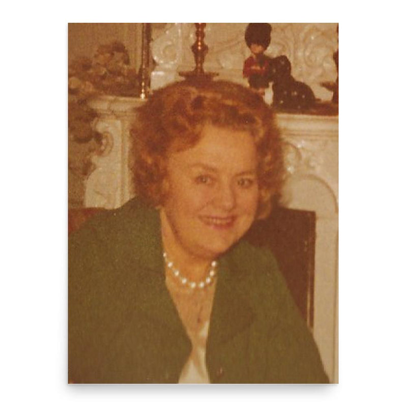 Edith Oldrup poster print, in size 18x24 inches.