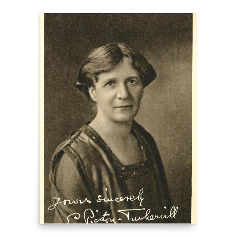 Edith Picton-Turbervill poster print, in size 18x24 inches.