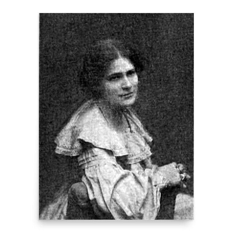 Edith Rickert poster print, in size 18x24 inches.