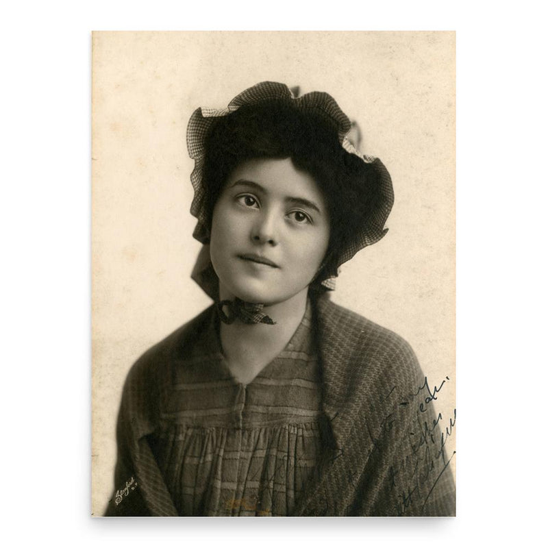 Edith Taliaferro poster print, in size 18x24 inches.