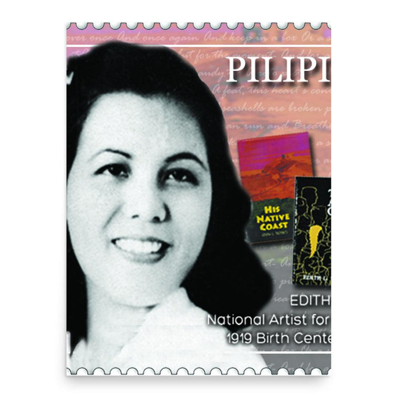 Edith Tiempo poster print, in size 18x24 inches.