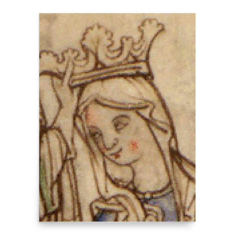 Edith of Wessex poster print, in size 18x24 inches.