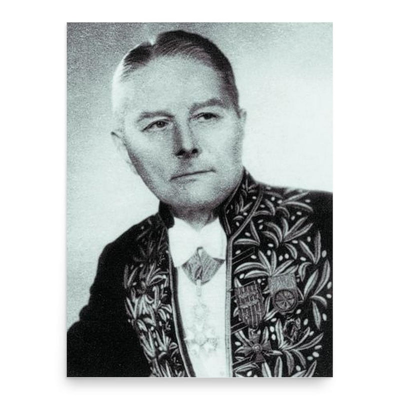 Edmond Faral poster print, in size 18x24 inches.