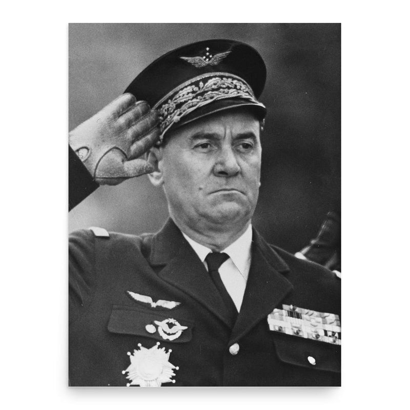 Edmond Jouhaud poster print, in size 18x24 inches.