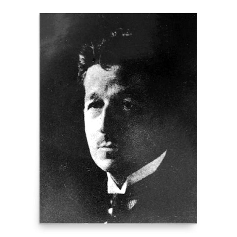 Edmond Locard poster print, in size 18x24 inches.