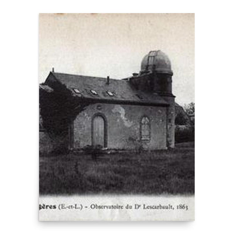 Edmond Modeste Lescarbault poster print, in size 18x24 inches.