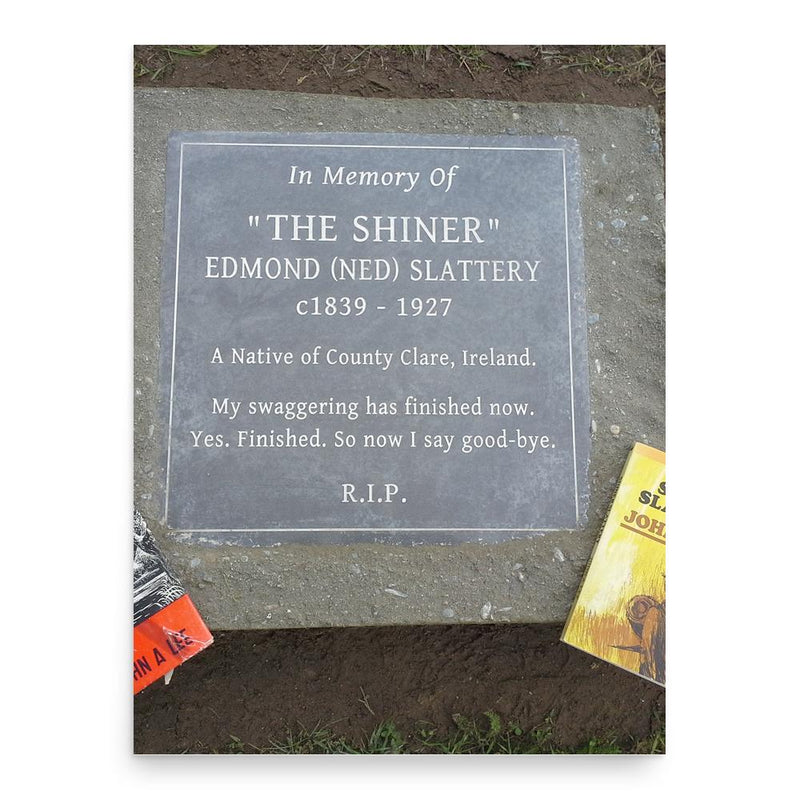 Edmond Slattery poster print, in size 18x24 inches.
