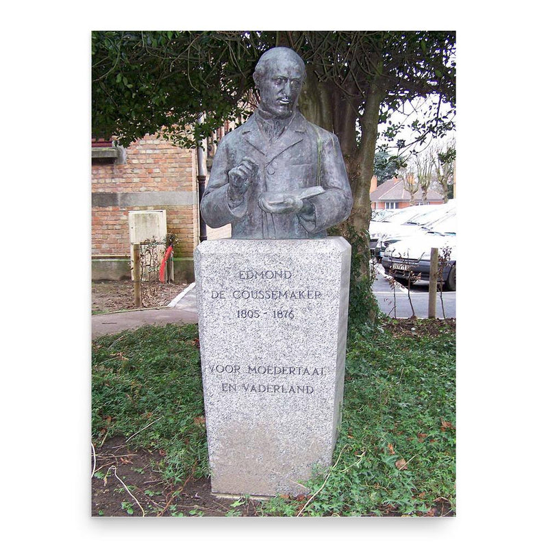 Edmond de Coussemaker poster print, in size 18x24 inches.