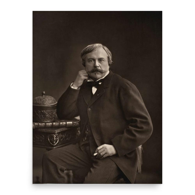 Edmond de Goncourt poster print, in size 18x24 inches.