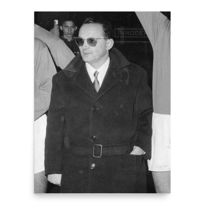 Edmondo Fabbri poster print, in size 18x24 inches.